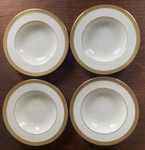 Lenox Lowell Rimmed Soup Bowls 8 1/2" Set Of 4 New W/stickers. Fixed Price $149.00.