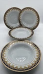 Set Of 4 Lorren Home Trends Iris Porcelain Soup Bowls By Lorenzo. Fixed Price $40.00.