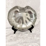 Vintage Burdines Silver Pewter Scalloped Serving Bowl Organic Modern 8 Inch. Fixed Price $28.00.