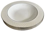 Lenox Venetian Lace Pattern Fine Bone China Pasta/soup Bowls 9-1/4 Set Of 2. Fixed Price $50.00.