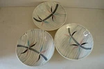 Vintage 1950S Stetson China, Duncan Hines Pattern Set 0F 3 Bowls (#184-100). Fixed Price $23.00.