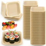 100PCS Disposable Square Palm Bowls Bulk, Leaf Bamboo Plates.... Fixed Price $29.60.