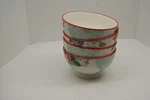 Pioneer Woman Country Garden 6" Footed Cereal Bowl Red Rose Multicolor Lot Of 4. Fixed Price $48.99.