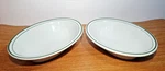 Vintage Shenango Restaurant Ware Oval Vegetable Serving Bowls SHO119 Set Of 2. Fixed Price $25.00.