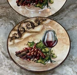 Large Pasta Bowls Certified International 9 Inch Wine Theme Grapes Set Of 2 New. Fixed Price $36.99.