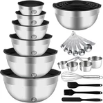 Mixing Bowls Set, 27PCS Stainless Steel With Lid Large Nesting. Fixed Price $47.85.
