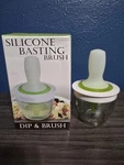 Silicone Basting Dip And Brush Set Glass Jar - Kitchen Essentials Gadgets. Fixed Price $5.00.