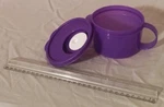 Tupperware Microwave Crystalwave Plus Soup Mug 2 Cup Purple New. Fixed Price $19.50.