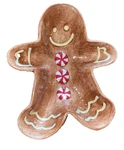 Boston Warehouse Stoneware Gingerbread Man Dip Bowl Christmas. Fixed Price $15.99.
