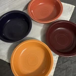 Fiesta Ware Stacking Ribbed Coupe Cereal/soup Bowl Homer Laughlin 7 Lot Of 4. Fixed Price $49.99.