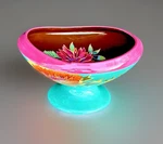 Tracy Porter Pedestal Bowl Hand Painted 11.5 X 7" Vintage. Fixed Price $144.75.