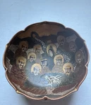 Antique Japanese Satsuma Bowls (5) Gold Embossed Porcelain 3/4 Dia. Lg Sm. Fixed Price $725.00.