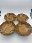 Set Of Sango Splash 4951 Brown Drip Coupe Soup Bowls Stoneware 8 Vintage. Fixed Price $45.00.