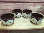204756 Tag/ Brown Oscar Snack Dip Bowls. Fixed Price $13.00.