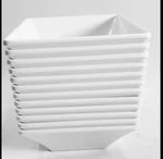 Get ML-238-W Square Bowl Break Resistant Siciliano 14 Oz. 5" White 12 Pc. Fixed Price $63.19.