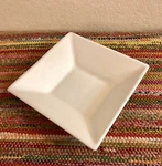 Bugambilia Resin Coated Aluminum 9.7"' Square Buffet Bowl White. Fixed Price $89.99.
