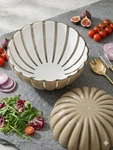 Vintage Guzzini Dolcevita Italian Two-tone Serving Bowl Mid-century Modern Style. Fixed Price $28.00.
