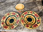 3 Bowl Set Fleuri Hand Painted Collection Tabletops Unlimited Floral. Fixed Price $60.00.