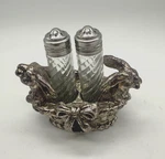 Arthur Court Bunny Rabbit Salt And Pepper Shaker Signed 1998 Metal Pewter Silver. Fixed Price $24.74.