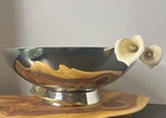 Michael Aram Calla Lily Large Stainless Steel Bowl (10.5" Diameter) - 123206. Fixed Price $150.00.