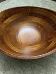 13" Cherry Finished Wood Oval Salad Lipper International Bowl Food Safe #294. Fixed Price $30.00.