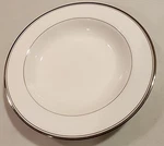 Mikasa AK018 Gothic Platinum- Rim Soup Bowls. Preowned. Quantity Of 12.. Fixed Price $42.00.