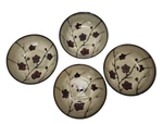 Set Of 4 Pfaltzgraff Aster Floral Soup/pasta/cereal Bowls 7/8" Discontinued. Fixed Price $41.64.