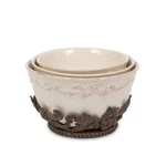Box - Gg Collection Acanthus Stoneware Nesting Bowls, Set Of 3 With Base. Fixed Price $369.75.