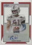 2019 Leaf Metal Us Army All-american Bowl Flag Red 2/3 Joseph Shimko Auto FM0. Fixed Price $8.59.