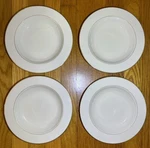 Set Of 4 Lenox Cosmopolitan Collection Hayworth Flat Wide Rim Soup Pasta Bowls. Fixed Price $199.95.