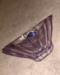Aurum Crystal Bohemia Czech Republic Glass Bowl Amethyst Color 8. Fixed Price $55.00.