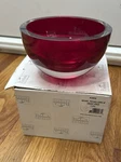 Red Badash Penelope 6" Mouth-blown European Lead-free Crystal Bowl New. Fixed Price $50.00.