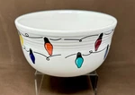 Homer Laughlin Fiesta Ware Christmas Lights Gusto Cereal Ice Cream Bowl. Fixed Price $36.00.