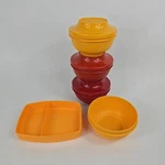 Vintage Tupperware Lot Of Bowls With Lids Harvest 1436. Fixed Price $19.95.