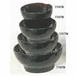 Thunder Group 3704TM Melamine Rice Bowl 10 4.5" Wavy Tenmoku Set Of Dozen. Fixed Price $116.27.