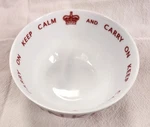 Keep Calm And Carry On 6" Bowl Creative Tops Ltd Microwave/dishwasher Safe. Fixed Price $14.99.