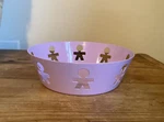 Alessi Girotondo Italy King Kong Standing Men Lilac Purple Steel Basket Bowl. Fixed Price $119.99.