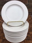 Syracuse China Cascade Bread / Dessert Plates 6.25" Wide White Set 12. Fixed Price $59.00.