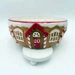 Gingerbread House Bowl Ceramic Hand Painted Holiday Christmas Decor Candy Dish. Fixed Price $45.00.