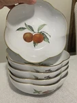 Set Of 5PC Royal Worcester Evesham Scalloped Melon Bowl 6-1/2 Fruit Porcelain. Fixed Price $125.00.
