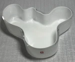 Iittala Alvar Aalto Collection White Wave Form Glass BOWL-FINLAND-50X195MM. Fixed Price $116.00.
