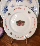 Southington By Baum "basket Of Cheer" Poland Christmas 12.5" Cake Plate. Fixed Price $75.00.