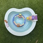Vintage 1995 Lotus Swimming Pool Party Chip Dip Set Hot Tub Bowl Ceramic. Fixed Price $28.00.