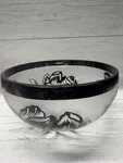 Lenox Crystal Midnight Blossom Medium Serving Bowl. Fixed Price $15.00.