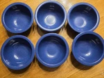 Set Of 6 Cafe Blue Carlisle Dallas Ware 14 Oz Bowls, N43522. Fixed Price $19.99.