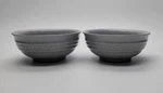 Le Creuset Of 2 Mist Gray Stoneware Dip Snack Bowls 6OZ Nwob. Fixed Price $40.00.