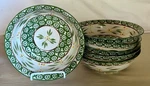 6 Temptations Old World Green 7 1/2" Soup/cereal Bowls. Fixed Price $61.20.