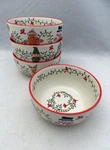 Temptations - Seasonal Patten Set/lot Of 4 Cereal Bowls Euc. Fixed Price $22.00.