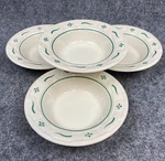 Longaberger Fruit Dessert Bowls Woven Traditions Heritage Green 6-5/8" Set Of 4. Fixed Price $34.89.