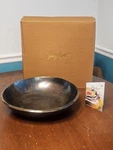 Julia Knight Bronze Color 15" Eclipse Bowl Cast Aluminum & Enamel New Box. Fixed Price $89.99.